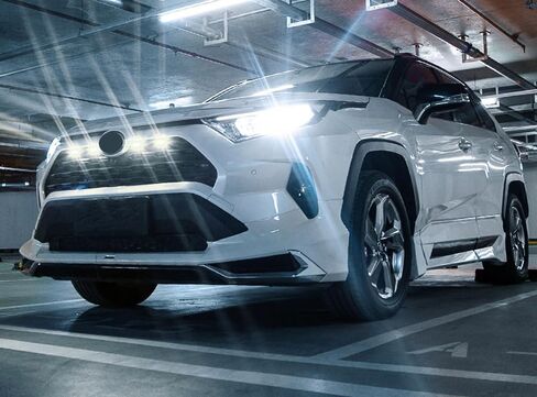 Ijdmtoy Lens Lens Grille Trd Style Xenon White LED Kit Texmentible مع Toyota 2019-Up Rav4 ، تشمل (4) غطاء دخان 12 SMD مصابيح مصبحة وأسلاك الأسلاك in Kuwait