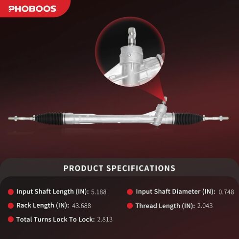 رف التوجيه الكهربائي Phoboos وتجميع الجنسين متوافق مع Toyota RAV4 2006-2012 ، 2.4L/3.5L/كهربائي ، وحدة جديدة ، مقاومة التسرب ، الملاءمة المباشرة ، المرجع. 24-2694 in Saudi Arabia