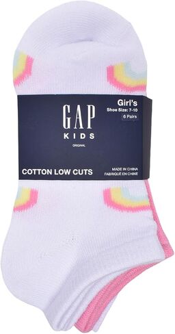 GAP Girls Low Cut Socks, Multi-Pack Kids Socks, Soft & Stretchy, Comfortable in Saudi Arabia