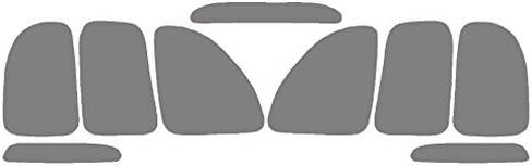 Precut Vinyl Tint Cover for 1996-1998 Ford Mustang Taillights (20% Dark Smoke) in Saudi Arabia