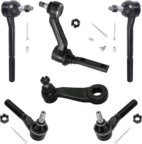 Detroit Axle - طقم الربط الأمامية 4WD لـ Chevy Blazer S10 GMC Jimmy Sonoma Isuzu Hombre Olds Bravada ، 4 Rods Inner & Outer Tie ، Pitman & Idler Arms Arms in Saudi Arabia