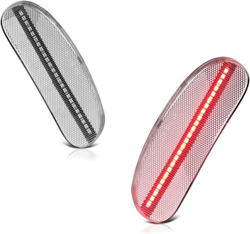 VIPMOTOZ الأمامية الأمامية الكاملة LED الجانب الخلفي مصابيح العلامة المتوافقة مع 2009-2014 NISSAN CUBE Chrome Housing Clear Clear Place Distric in Saudi Arabia