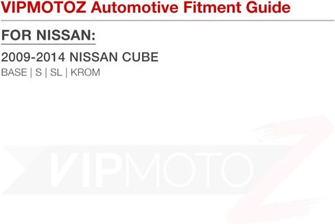 VIPMOTOZ الأمامية الأمامية الكاملة LED الجانب الخلفي مصابيح العلامة المتوافقة مع 2009-2014 NISSAN CUBE Chrome Housing Clear Clear Place Distric in Saudi Arabia