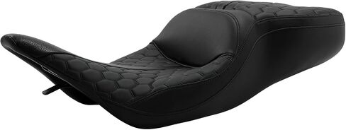 TCT-MOTORPARTS Black Blue Driver Passenger SEAT 2-UP FIT لـ HARLEY ELECTRA GLIDE ULTRA CLASSIC Standard FLHTC 1997-2007 in Saudi Arabia