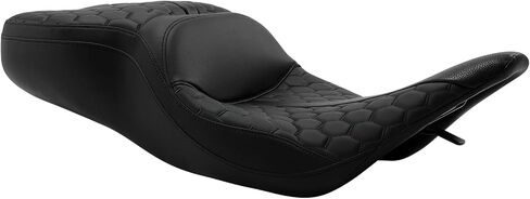 TCT-MOTORPARTS Black Blue Driver Passenger SEAT 2-UP FIT لـ HARLEY ELECTRA GLIDE ULTRA CLASSIC Standard FLHTC 1997-2007 in Saudi Arabia