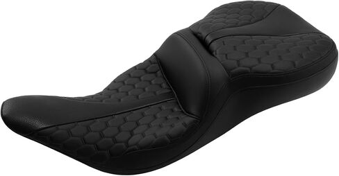 TCT-MOTORPARTS Black Blue Driver Passenger SEAT 2-UP FIT لـ HARLEY ELECTRA GLIDE ULTRA CLASSIC Standard FLHTC 1997-2007 in Saudi Arabia