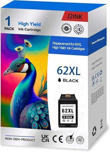 Printer Ink 62 62XL Replacement for HP Ink 62 HP62 for HP 62 XL 62XL Ink Cartridges Black and Color Combo Pack with HP Envy 5540 5640 5660 7644 OfficeJet 5740 5741 8040 OfficeJet 200 250 in Saudi Arabia