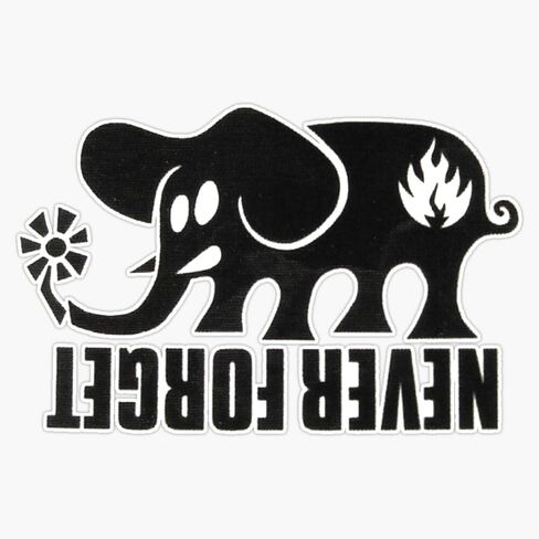 Never Forget Black Label Skateboard Design. Vinyl Sticker Waterproof Decal Laptop Wall Window Bumper Sticker 5" in Saudi Arabia
