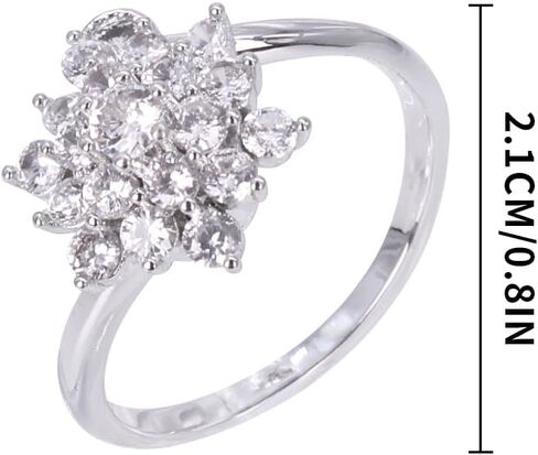 Minimalist Cross Band Rings for Women | Adjustable Dainty Design Eternity Band | Copper Plated Silver/Gold Cubic Zirconia for Statement Promise Rings for Women in Saudi Arabia