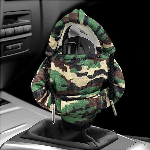 Car Gear Shift Hoodie, Funny Hoodie Automotive Shift Knob Cover Cute Interior Gear Lever Decoration, Fashionable Sweater Shirt Novelty Shifter Stick Protector for SUV Truck RV (Starry Sky) in Kuwait