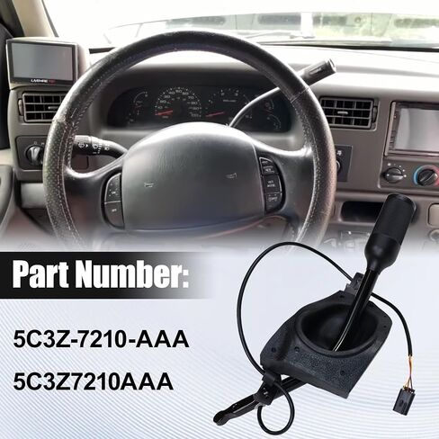 5C3Z-7210-AAA Automatic Transmission Gear Shifter Lever Handle Overdrive Switch with Connector Fit for 1997-2006 Ford F-250 F-350 F-450 F-550 Super Duty, E150-550 in Saudi Arabia