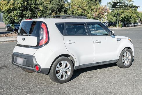 Extreme Online Store Replacement for 2014-2019 Kia Soul Models | EOS Visors Tape-On Style Smoke Tinted Side Vents Rain Guard Window Deflectors DWV-V132 in Saudi Arabia