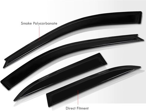 AJP Distributors JDM 4PCS Tape-On Side Door Window Visor Rain Guard Sun Shade Vent Wind Deflector Shield Compatible/Replacement for XL-7 XL7 SUV 4-Door 2001 2002 2003 2004 2005 2006 01 02 03 04 05 06 in Saudi Arabia