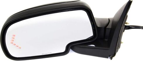 Kool Vue Left Power Heated Mirror for Chevrolet Silverado 1500 Tahoe 2003-2006 Manual Fold With Signal Light & Puddle Lamp; Without Blind Spot Monitor, Memory & Auto-Dimming with 2 Caps in Saudi Arabia