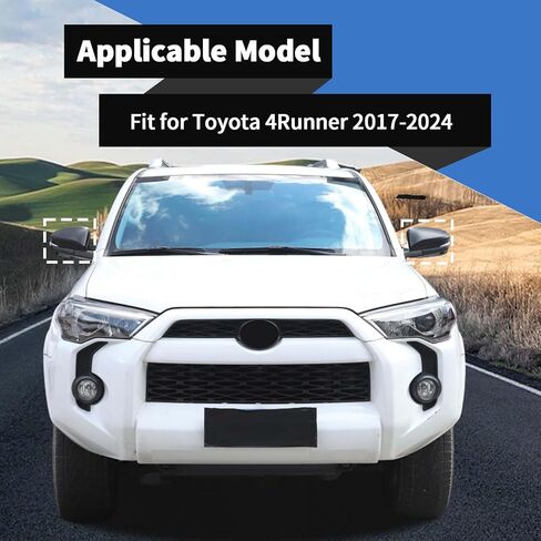Voodonala for Toyota 4Runner 2017-2024 Side Review Mirror Cover متوافق مع Toyota 4Runner 2017-2024 (Matte Black ، 2pcs ، ABS) in Saudi Arabia