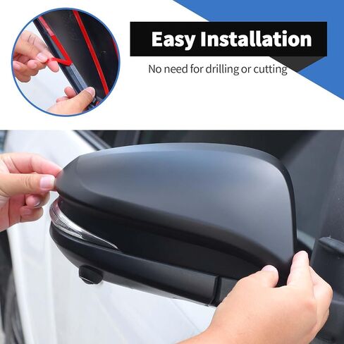 Voodonala for Toyota 4Runner 2017-2024 Side Review Mirror Cover متوافق مع Toyota 4Runner 2017-2024 (Matte Black ، 2pcs ، ABS) in Saudi Arabia