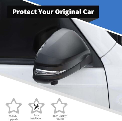 Voodonala for Toyota 4Runner 2017-2024 Side Review Mirror Cover متوافق مع Toyota 4Runner 2017-2024 (Matte Black ، 2pcs ، ABS) in Saudi Arabia