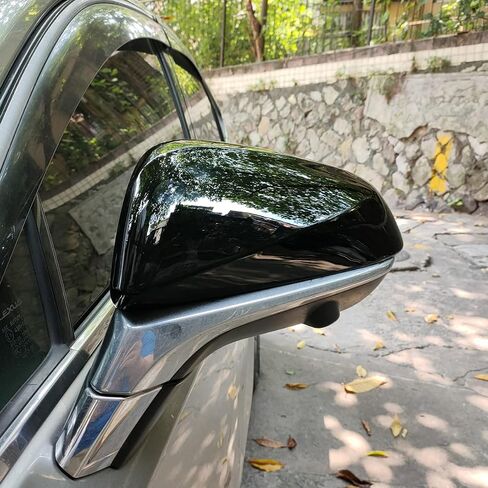 New Door Exterior Rear View Mirror Cover Cap Trim for Lexus RX NX RX200T RX300 RX350 RX450H RX350L RX450L 2016-2023 (Glossy Black) in Kuwait