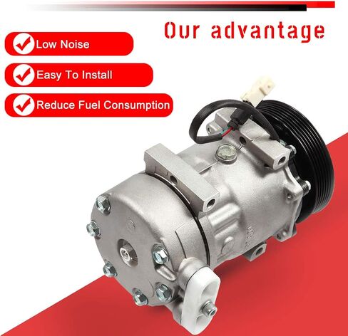 CCIYU Air Conditioner AC Compressor with Clutch for Car 1997-1999 2000 for Jeep Cherokee,1997-1998 for Jeep Wrangler 2.5L 4.0L Air Conditioning Compressor for 10345721 in Saudi Arabia