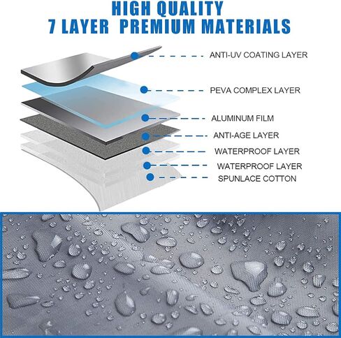 غطاء سيارة مقاوم للماء لسيارة Wrangler Jk، Cj، Yj، Tj & Jl 1987-2020 4 أبواب - غطاء خارجي كامل لجميع الأحوال الجوية، حماية من الشمس والأشعة فوق البنفسجية والغبار والثلج مع سحاب للباب in Kuwait