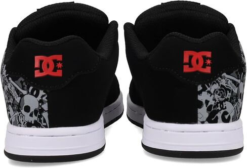 DC Shoes Boy's Gaveler Skate Shoe, Black/Red/Grey, 7 Big Kid in Saudi Arabia