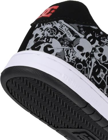 DC Shoes Boy's Gaveler Skate Shoe, Black/Red/Grey, 7 Big Kid in Saudi Arabia