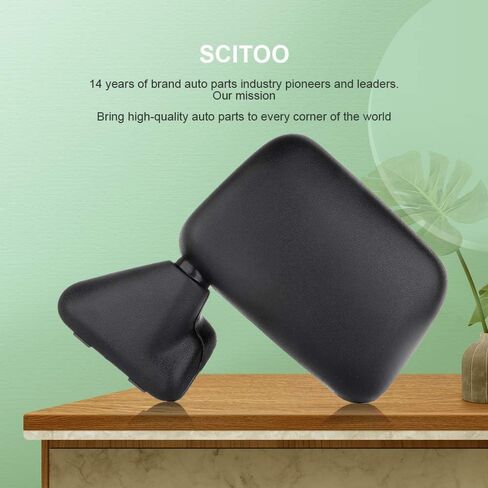 مرآة عرض سائق Scitoo متوافقة مع 1987-1989 لتويوتا 4runner 1987-1995 اليدوي الالتقاط أضعاف التعديل اليدوي غير المذرع أسود اليسار خارج المرآة الخارجية RM72004-111L in Saudi Arabia