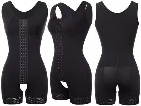 fajas colombianas bodysuitewear مفتوحة المنشعب قابلة للتعديل 3 خطافات in Kuwait