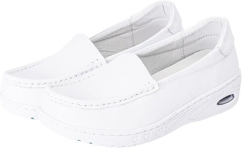 Nurses Shoes for Women Comfortable Slip On Lightweight White Slip Resistant Shoes for Women Women Walking Shoes with Arch Support Healthcare Women's Work Shoes in Kuwait