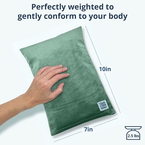 وسادة تسخين بالميكروويف (مع غطاء قابل للإزالة) - وسادة تسخين لتخفيف آلام الظهر والرقبة والكتفين وتشنجات الساق، وسادة تسخين قابلة للاستخدام في الميكروويف للتشنجات - محمولة 10 × 7 بوصة 2.5 رطل in Kuwait