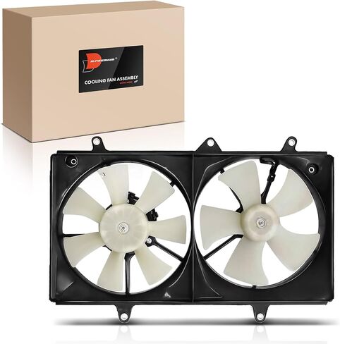 A-Premium Engine Radiator Cooling Fan Assembly Compatible with Select Toyota & Chevrolet Models - Corolla 1998-2002, Prizm 1998-2002 - Replace# 163610D020, 163630D010 in Saudi Arabia