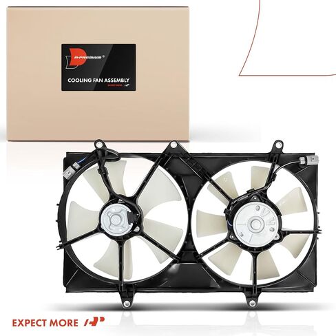 A-Premium Engine Radiator Cooling Fan Assembly Compatible with Select Toyota & Chevrolet Models - Corolla 1998-2002, Prizm 1998-2002 - Replace# 163610D020, 163630D010 in Saudi Arabia