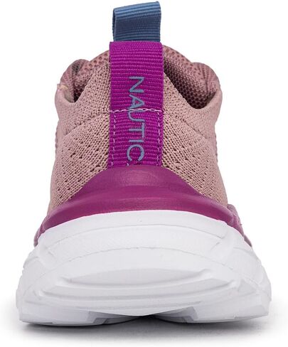 Nautica Girls Toddler Slip-On Slip-On Sneakers مع Max Comfort Sole ، Fungee Closure ، أحذية التنس للمدرسة واللعب (طفل صغير/طفل صغير) in Saudi Arabia