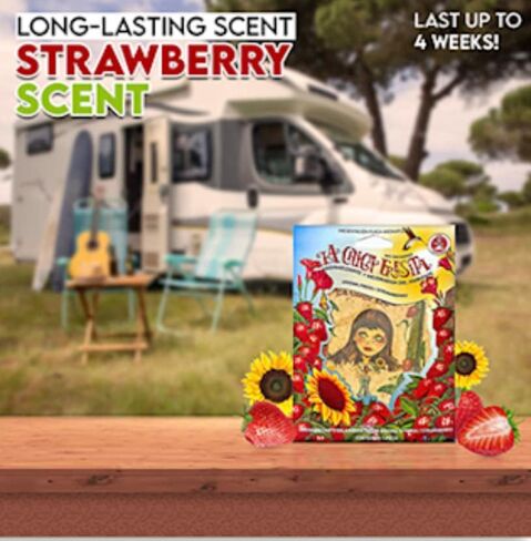 12 PCS Strawberry La Chica Fresita Air Croomeners Aromatizante Fresa in Saudi Arabia
