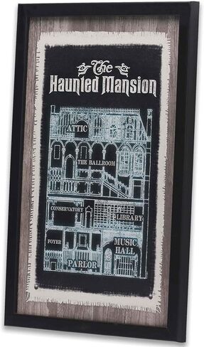 ديزني Hocus pocus the Sisters ثلاثة ديكور جدار الخشب مؤطرة - شقيقات Sanderson Spooky Decoration لديكور الهالوين in Kuwait
