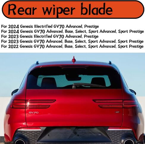 شفرة ممسحة خلفية لـ Genesis GV70 GV70 2022 2023 2024 Base Advanced Select Sport Sport Prestige Prestige الخلفية الخلفية للزجاج الأمامي شفرة in Saudi Arabia