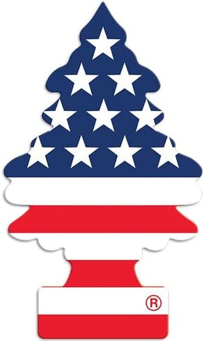 Generic 6 Little Trees Vanillaroma Scent Car Air Freshener American Flag Auto Hanging,Blue in Saudi Arabia