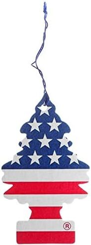 Generic 6 Little Trees Vanillaroma Scent Car Air Freshener American Flag Auto Hanging,Blue in Saudi Arabia