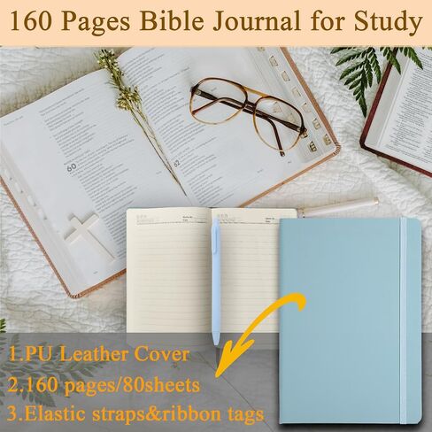 مستلزمات دراسة Yojo Bible ، مجموعة اليومية للكتاب المقدس مع 5 إشارات مسيحية مغناطيسية ، 6 لا نزيف من المتسابقين ، 5 أقلام هلام ، 75 علامات تبويب الكتاب المقدس ، الهدايا المسيحية للنساء الرجال in Kuwait