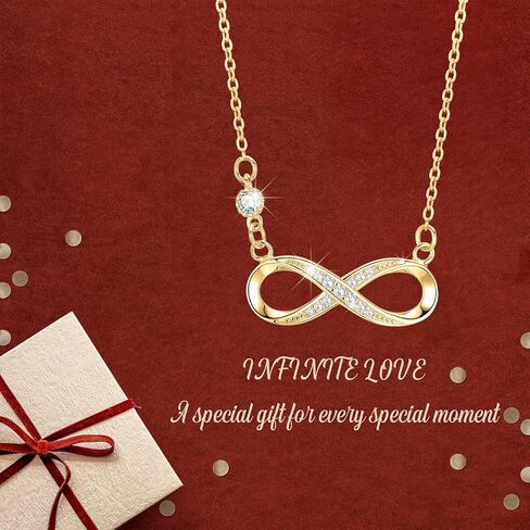 925 Sterling Silver Infinity Love Heart Sunflower Necklace for Women Hypoallergenic Sterling Silver Pendant Jewelry in Kuwait