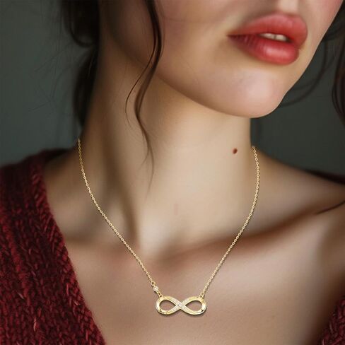 925 Sterling Silver Infinity Love Heart Sunflower Necklace for Women Hypoallergenic Sterling Silver Pendant Jewelry in Kuwait