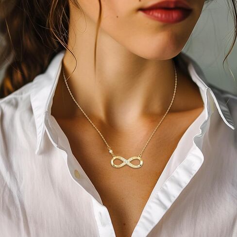 925 Sterling Silver Infinity Love Heart Sunflower Necklace for Women Hypoallergenic Sterling Silver Pendant Jewelry in Kuwait