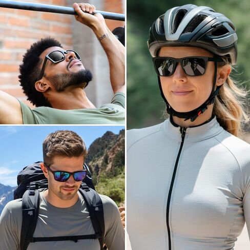 MAXJULI Z87 Sunglasses for Big Wide Heads Men TR90 Ultralight UV400 Protection Sun Glasses Z8244 in Saudi Arabia