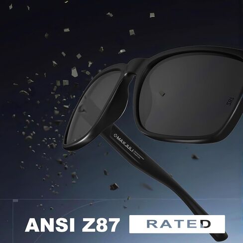 MAXJULI Z87 Sunglasses for Big Wide Heads Men TR90 Ultralight UV400 Protection Sun Glasses Z8244 in Saudi Arabia