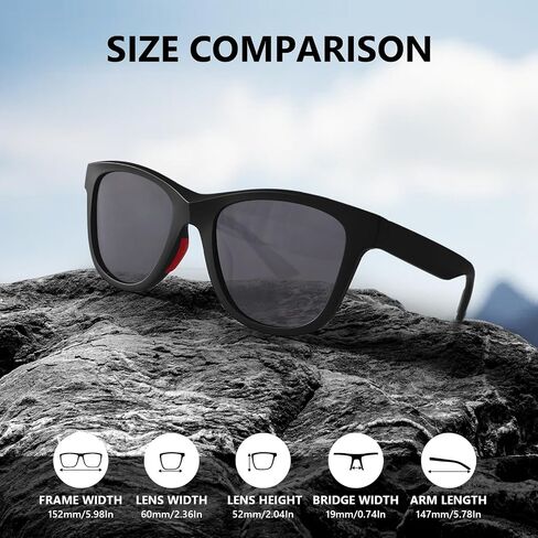 Oversized Sunglasses Mens Trendy Polarized Large Driving Sunglasses For Men and Women UV Protective Big Sunnies Shades in Saudi Arabia
