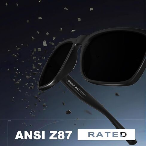 MAXJULI Z87 Sunglasses for Big Wide Heads Men TR90 Ultralight UV400 Protection Sun Glasses Z8244 in Saudi Arabia