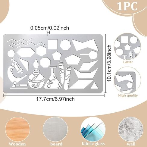 UNICRAFTALE Sea Wave Metal Stencil Spray Stainless Steel Reusable Painting Metal Stencil for Wood Carving Drawing Engraving Scrapbooking Journal Craft DIY in Saudi Arabia