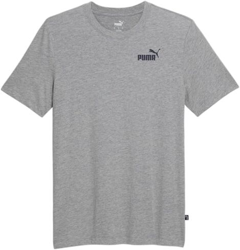 Puma Mens Essentials No. 1 Logo Crew Neck Short Sleeve Casual Tops Casual - Grey - Size XL in Saudi Arabia