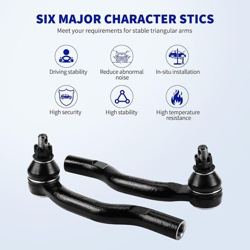 LCWRGS Front TIE ROD تنتهي بديل لـ 2004-2011 Toyota Camry ، 2005-2012 Toyota Avalon ، 2004-2008 Toyota Solara ، 2004-2006 Lexus ES330 ، 2007-2012 لكزس ES350 ، ES80602 ES80603 in Saudi Arabia