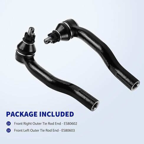 LCWRGS Front TIE ROD تنتهي بديل لـ 2004-2011 Toyota Camry ، 2005-2012 Toyota Avalon ، 2004-2008 Toyota Solara ، 2004-2006 Lexus ES330 ، 2007-2012 لكزس ES350 ، ES80602 ES80603 in Saudi Arabia